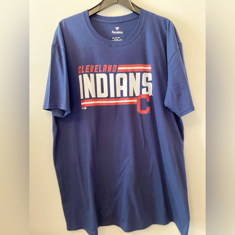 Fanatics Navy and Red Cleveland Indian’s Tee -Men’s Size 2x